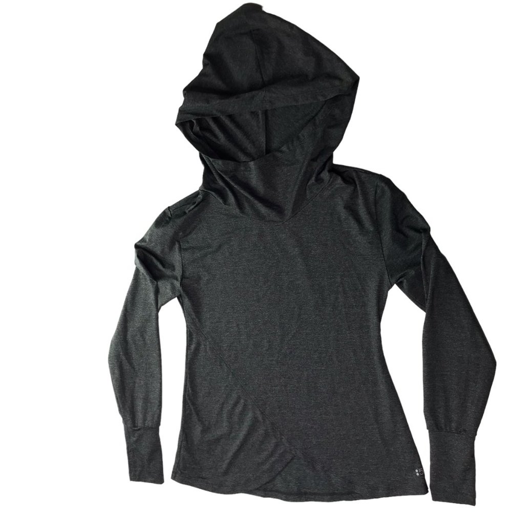 SPLITS FIFTY-NINE 59 Hoodie Hooded Sweatshirt Pullover Stretch Women's S Gray LS